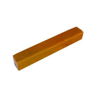 Mosaic House Moroccan tile Pencil Bullnose 8 Ochre,    solid zellige, mosaic, zellij, bullnose, trim, glaze 